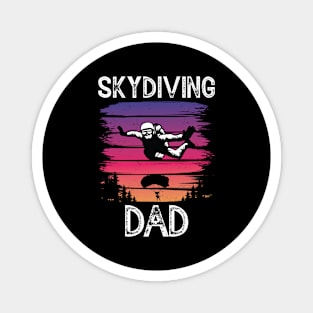 Retro Skydiving Dad Magnet